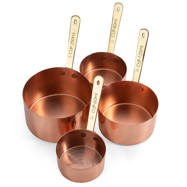 Academy Copper Measuring Cups and Spoons