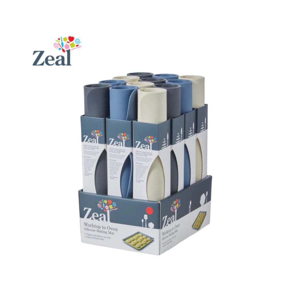 Zeal Roll to Bake Silicone Baking Mat assorted Colours The Home