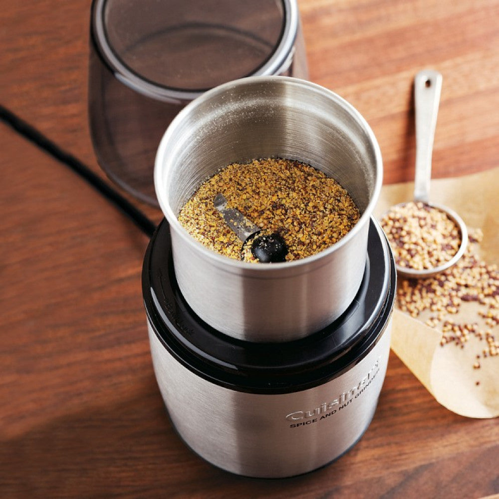  Cuisinart SG-10 Electric Spice-and-Nut Grinder,  Stainless/Black, Mini: Home & Kitchen