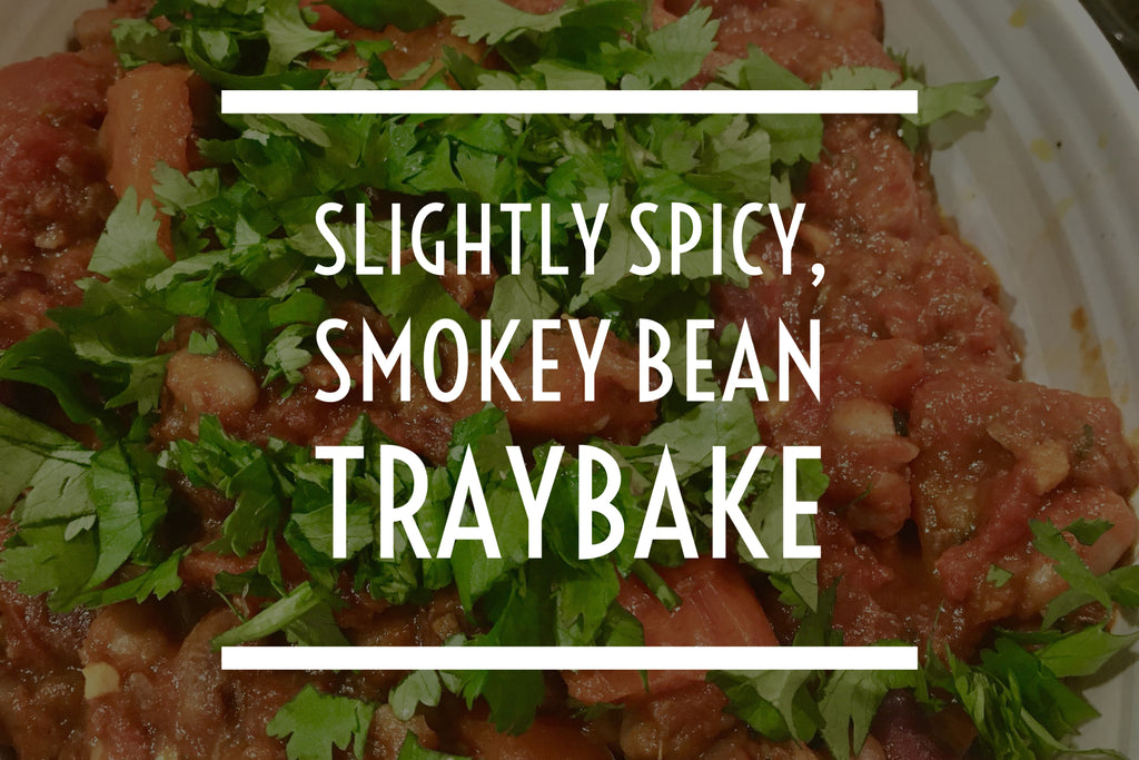 Slightly Spicy, Smokey Bean Traybake