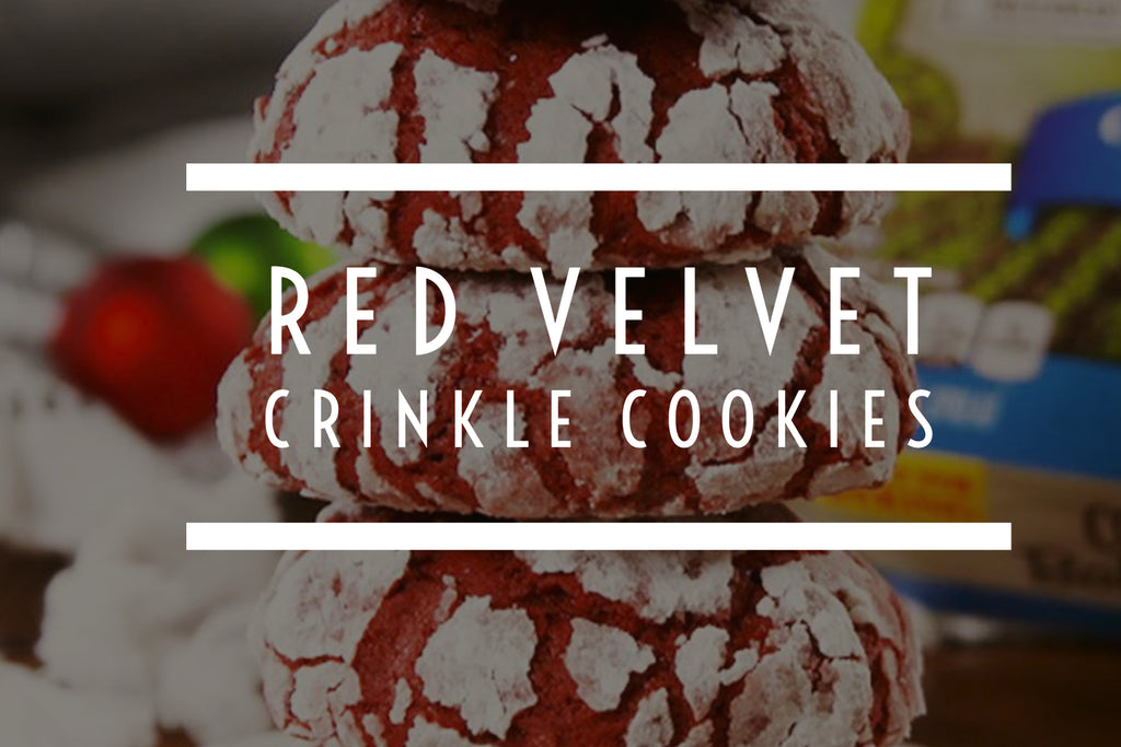 Red Velvet Crinkle Cookies