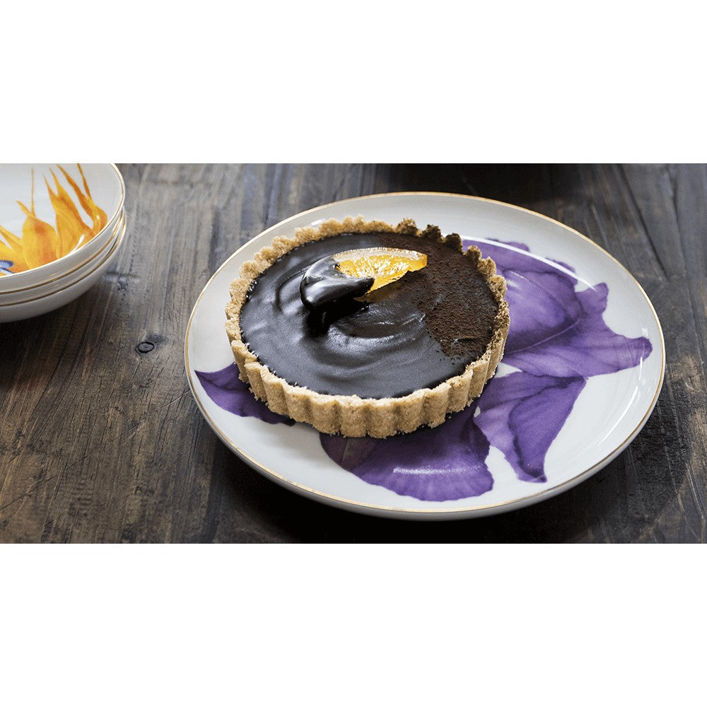 Dark Chocolate Tartlets with Candied Orange