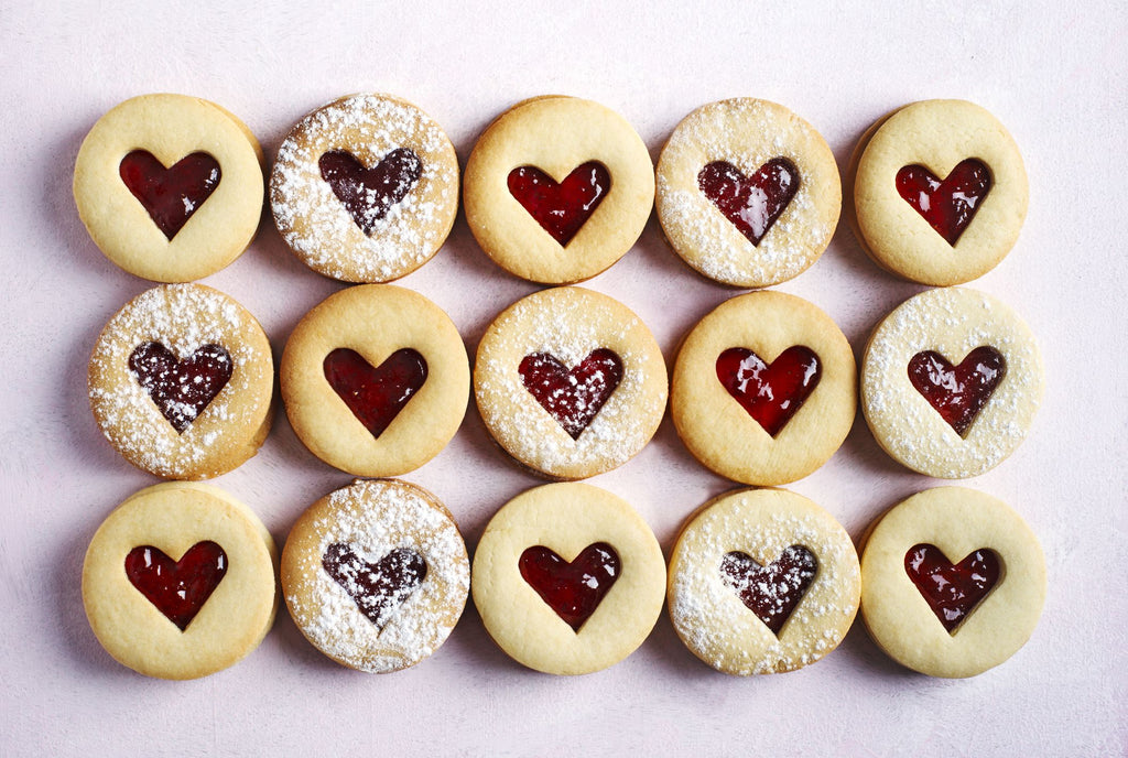 Be my Valentine Linzer Cookies