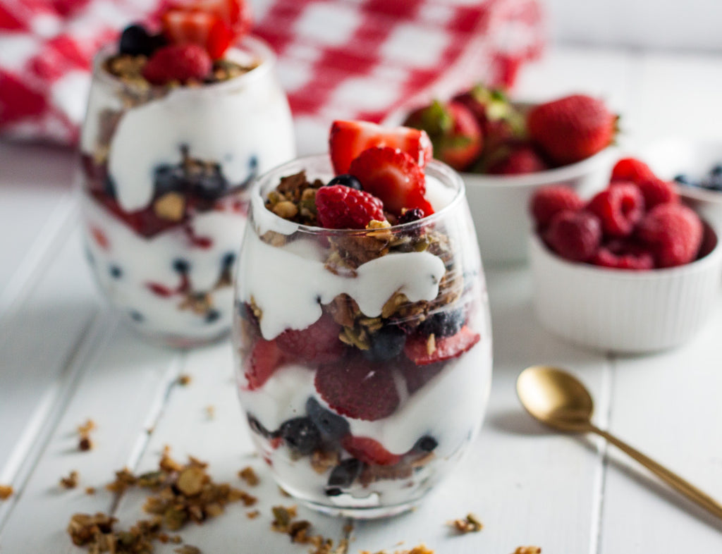 Yoghurt Mixed Berry Parfait Serves 2 or 4