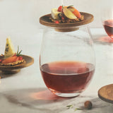 Davis & Waddell Cantina Set of 4 Acacia Wood Canape Drink Toppers