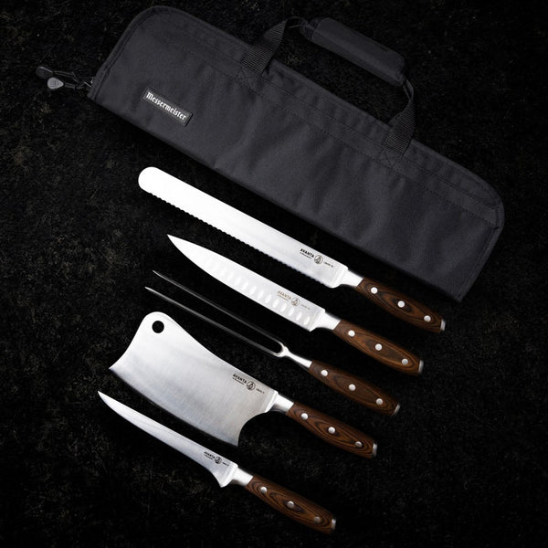Avanta 6 Piece Pakkawood Pro BBQ Knife Set
