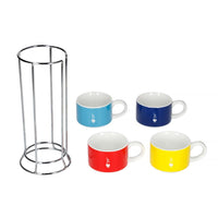 Bialetti Cappuccino Stackable Mugs 4 Piece Set