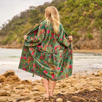 Free size Luxury Cotton Velvet Kimono Robe