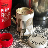Emma Bridgewater Making and Baking Sugar/Flour Shaker Tin - Black Toast