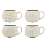Ecology Fossil Set of 4 Mugs 330ml Chalk