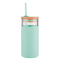 Avanti Glass Tumblers with Straw 500ml