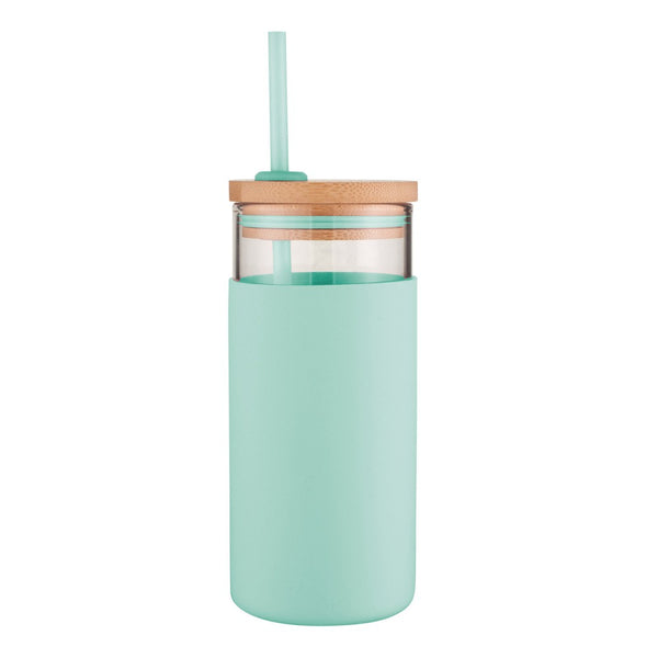 Avanti Glass Tumblers with Straw 500ml