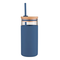 Avanti Glass Tumblers with Straw 500ml