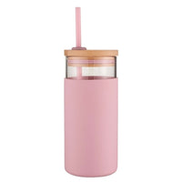 Avanti Glass Tumblers with Straw 500ml