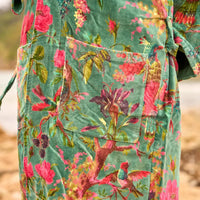 Free size Luxury Cotton Velvet Kimono Robe