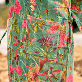 Free size Luxury Cotton Velvet Kimono Robe