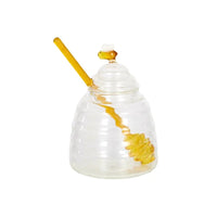 Hive Glass Honey Pot w/dipper
