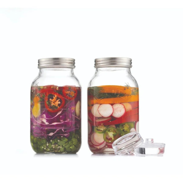 Kilner Set of 2 Glass Fermentation Set 1L