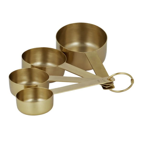 Laton Gold Toned Nesting Measuring Cup Set