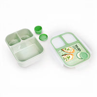 LocknLock To-Go 3 Compartment Lunch Box with Mini Sauce Pot