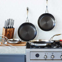 Stanley Rogers Matrix Non-Stick Tri-Ply Stainless Steel Frying Pans