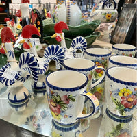 Barcelos Imports Portuguese Hand Painted Ceramic Roosters and Tableware