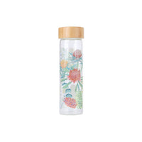 Maxwell & Williams Royal Botanic Gardens Native Blooms Glass Water Bottle 550ML