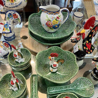 Barcelos Imports Portuguese Hand Painted Ceramic Roosters and Tableware