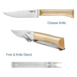 Opinel Cheese Knife and Fork Set