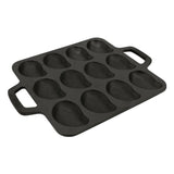 Pyrolux Pyrocast 12 slot Cast Iron Oyster Tray