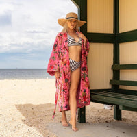 Free size Luxury Cotton Velvet Kimono Robe