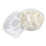 Pizzazz Round 9 Compartment Grazing Box With Carry Handle