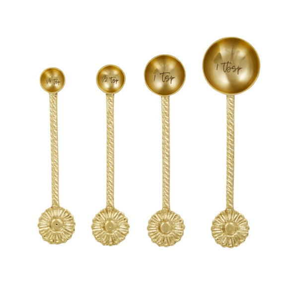 Assemble Printemps Set of 4 Gold Measuring Spoons