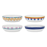 Porto Valentina Set of 4 Pasta Bowls 21.5cm Assorted