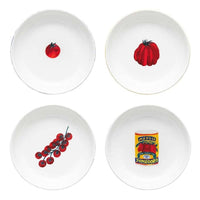 Porto Valentina Set of 4 Pasta Bowls 21.5cm Assorted