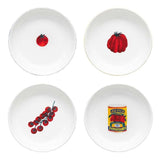 Porto Valentina Set of 4 Pasta Bowls 21.5cm Assorted