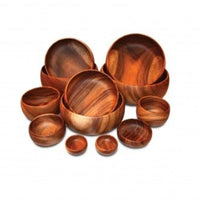 Darlin 'Calabash' Acacia Wood Serving Bowls