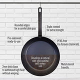 Evolv Pre-Seasoned Carbon Steel Fry Pan