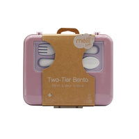 Melii Luxe Two Tier Bento Box with Utensils