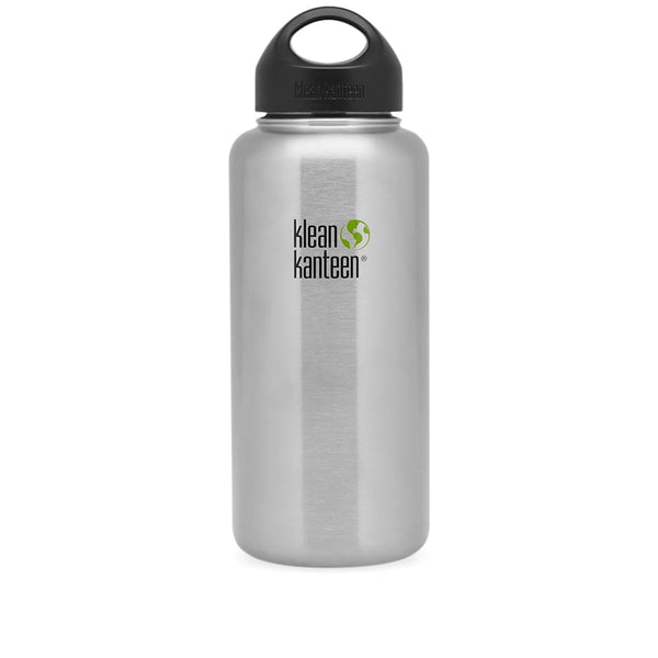 Klean Kanteen Wide Mouth Water Bottles- Brushed Stainless Steel