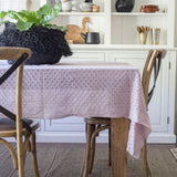 Raine & Humble Table Cloth Cygnet Lace 150 x 260cm - Mushroom Pink