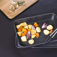 MasterPro Non-Stick Large Deep Roasting Pan 38x26x7.5cm