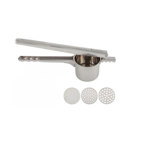 Savannah Potato Ricer - Stainless Steel with 3 interchangeable Blades