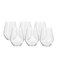 Krosno Harmony Stemless Wine Glass 540ml Set of 6