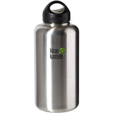 Klean Kanteen Wide Mouth Water Bottles- Brushed Stainless Steel