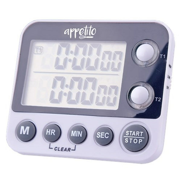 Appetito Dual Digital Timer 100 Hour