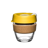 KeepCup Brew Cork – Refillable Cup made of Glass with Natural Cork Band -Assorted