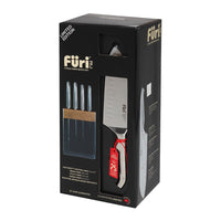 Furi Pro 5 Piece Knife Block Set  - Black