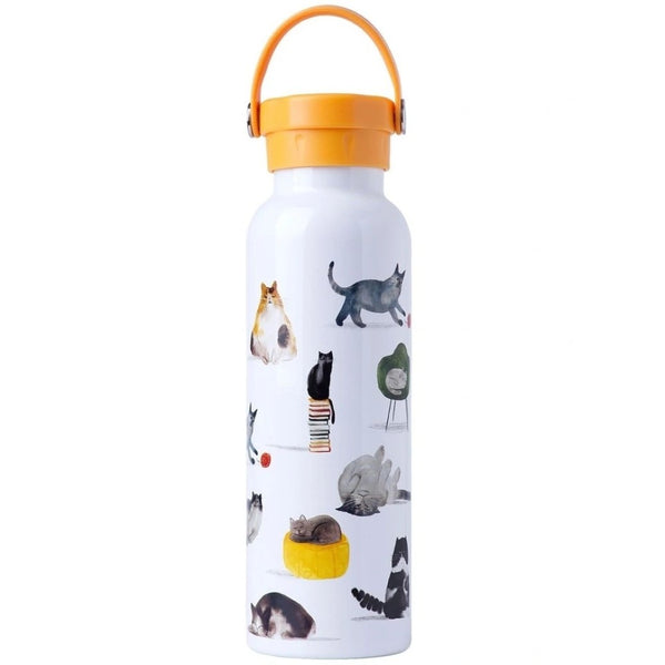 Maxwell & Williams Marc Martin "Feline Friends" Double Wall Stainless Steel Bottle 600ml