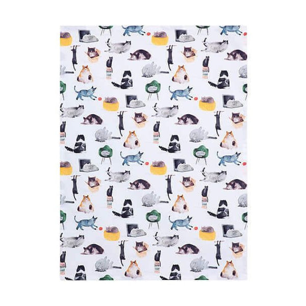 Maxwell & Williams Marc Martin "Feline Friends" Tea Towel 50x70cm